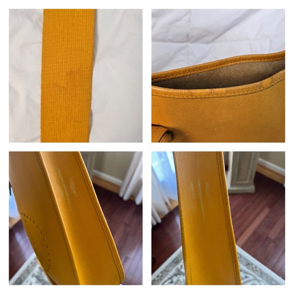 HERMÈS ORANGE CLEMENCE EVELYNE I GM - Picture 5 of 13